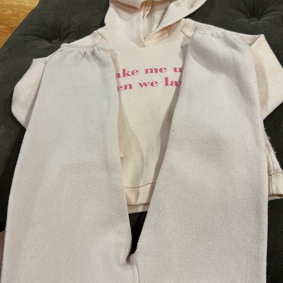 Project social T wake me up when we land sweatshirt and sweatpant set size 4 - Picture 5 of 6